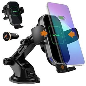 Wefunix 15W Kabellose Handyhalterung Auto Ladegerät