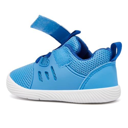 Image of MORENDL Toddler Sneakers Baby Boys & Girls Barefoot Shoes Lightweight Breathable Walking Running Tennis Athletic Sport Shoes