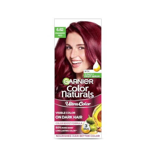 Image of Garnier Color Naturals Ultra Shade 6.62 Cranberry Red, 55ml + 50g
