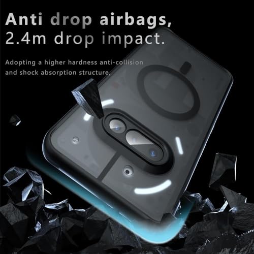 Image of Semi Clear Back Cover Case for Nothing Phone 4a 5G | Compatible with MagSafe | Premium Cover | Shockproof TPU Bumper | Slim Protective Design | Back Cover (Nothing Phone 4a)