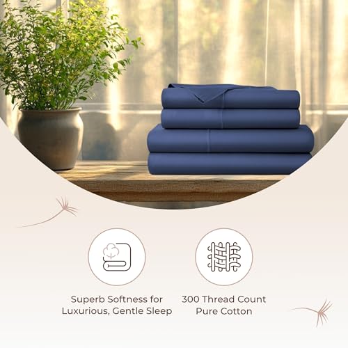 Image of Whisper Organics 100% Organic Cotton Bed Sheets with Deep Pocket 4 Pc. Set