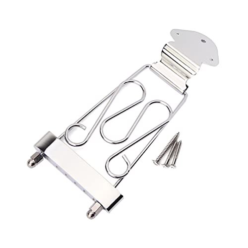 VICASKY Ga411 Guitar Tailpiece for Jazz Silver Pull-up Board Mounting Screws Replacement Parts