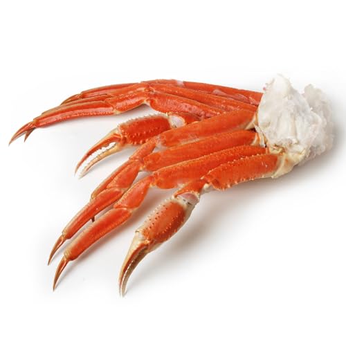 Jumbo Snow Crab Claw Clusters – Wild-Caught Canadian Crab, 4 lb Pack (6–8 Clusters), Fully Cooked & Frozen – Sweet, Delicate Flavor – All Fresh Seafood – Sustainably Harvested