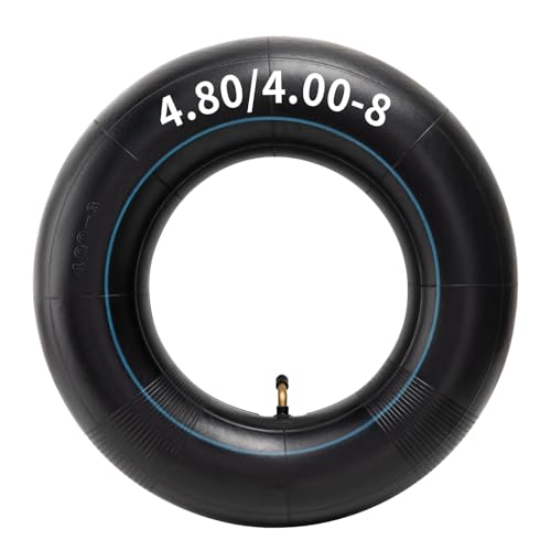 YeYouC Heavy Duty 4.80-8/4.00-8 Inch Replacement Tire Inner Tube 4.80/4.00-8 Innertube with TR87 Angled Valve for Wheelbarrows Mowers wagons and More for 4.80-8 4.00-8 480/400-8 Tires Pack of 1