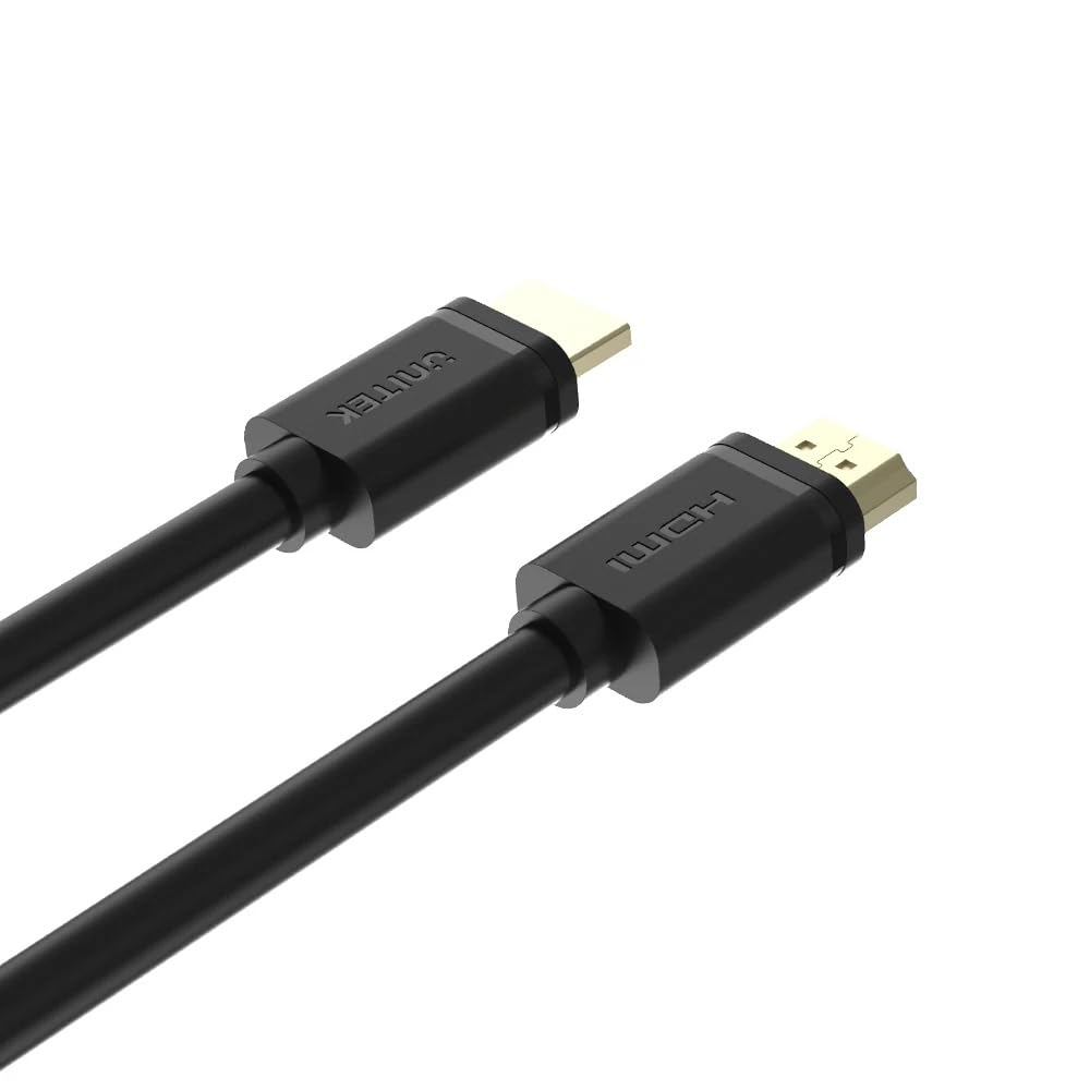 UNITEK BASIC kabel HDMI / 2 metry, czarny/licencja HDMI/Full HD, 2K, 4K, 3D i inne/Ethernet idealny do PlayStation, Xbox, TV, PC/Y-C138M