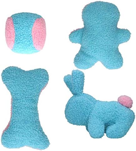 PetSport ムートンフリース 丈夫 スーパーソフト 犬用おもちゃ スクイーカー付き 中型および大型犬(骨)