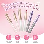 Exquisite Round Lip brush Set With Dustproof Build for Eye and Lips makeup Tool Application(3 Colors) - Image 2