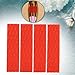 4 Pack Surfboard Traction Pads EVA Deck Grip for Longboard, Kayak, Skateboard, Red