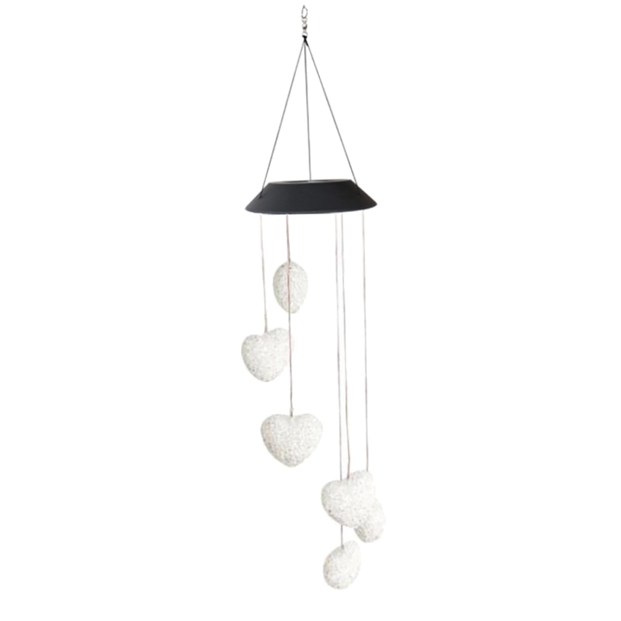 POPETPOP LED Light Love Wind Mobile LED Wind Chime Outdoor Chimes Solar Porch Decoration Light Valentines Day Chime Solar Chimes Changing Colors Christmas Cell Phone