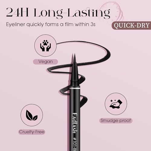 Delineador Líquido Negro Mate FADLASH 0.6 ml miniatura 3