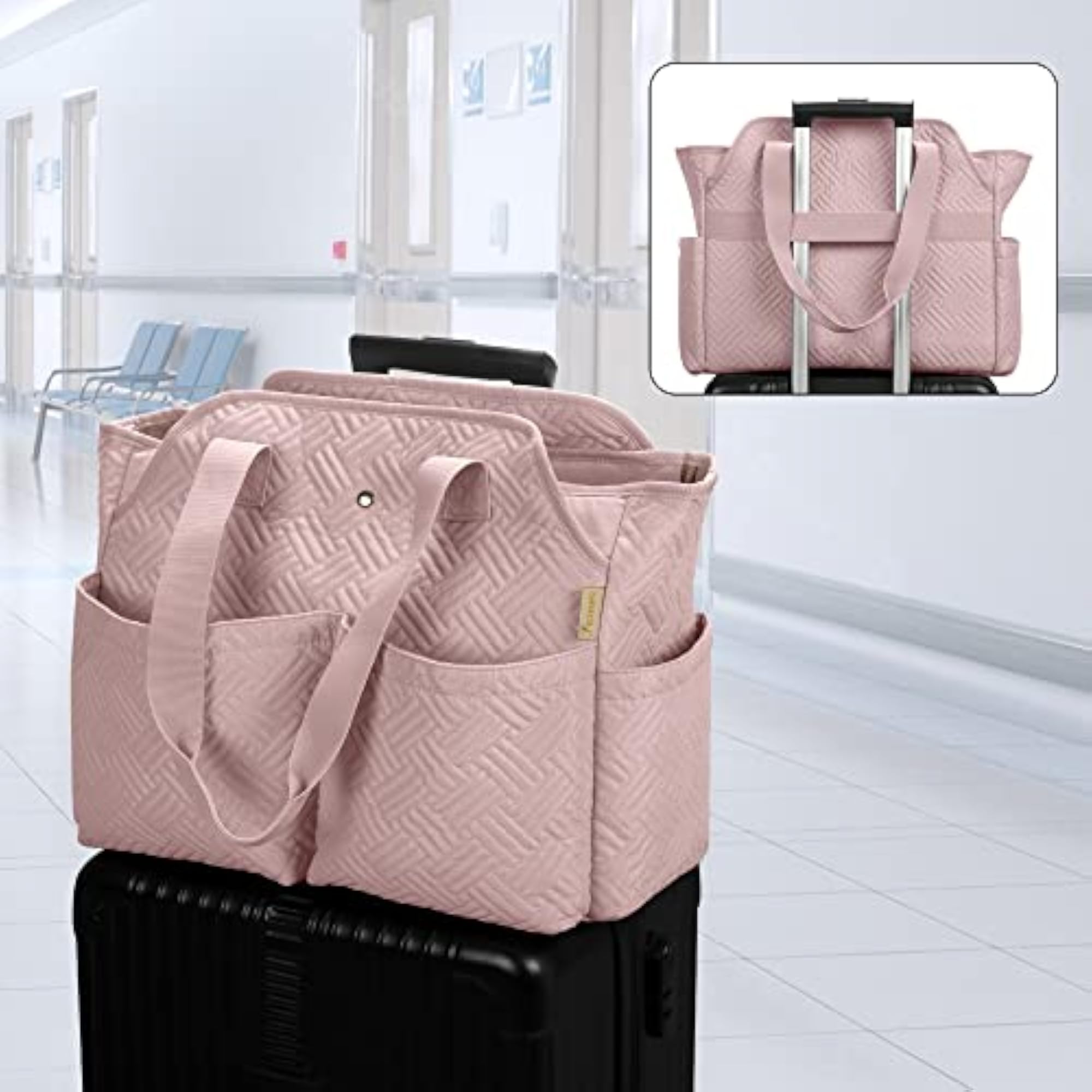 Nurse Bag for Work with Laptop Compartment, Clinical Tote