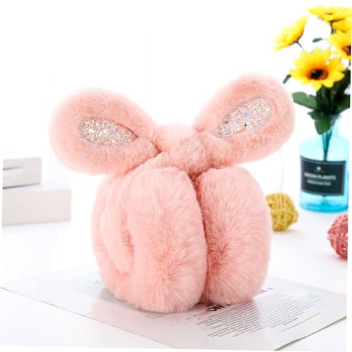 Rabbit Ear Muffs Fleece Ear for Babies Fluffy Bunny Ears Rabbit Ear Warmer Ear Warmers Winter Boy Girl4
