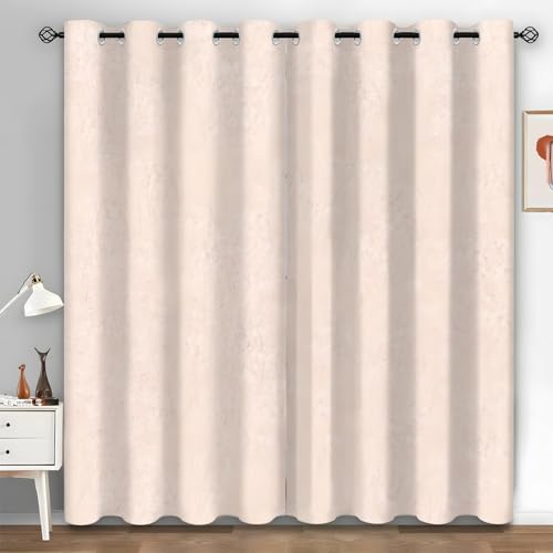 Rideau Cuisine Rose Clair Occultant Isolant Thermique 140x175 - 2