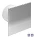 Produktbild Ø 125 mm Design Badventilator Edelstahl mit Feuchtigkeitssensor Hygrostat sowie Timer Nachlauf und Rückstauklappe WTI125H Lüfter Ventilator Front Wandlüfter Badlüfter Ventilator Einbaulüfter Bad Küche leise 12,5 cm