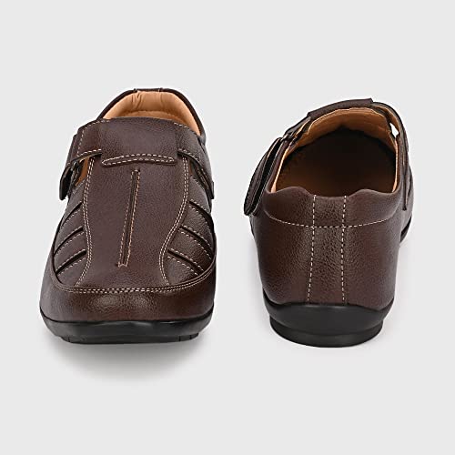 Image of Centrino Fisherman Sandal for Men | Soft Cushioned Insole for All-Day Comfort | Durable Design with Adjustable Straps | Perfect for Outdoor, Casual & Summer Wear 6402