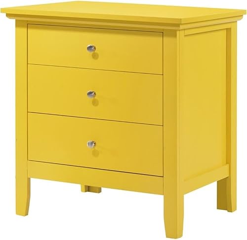 Miniatura 6 de Glory Furniture Hammond - Mesita de noche de madera ahumada con 3 cajones, 26 pulgadas de alto x 24 pulgadas de ancho x 18 pulgadas de profundidad
