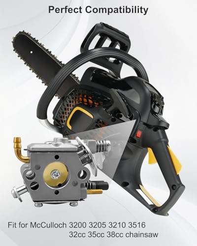 Carburador adequado para motosserra McCulloch CS6MHO35UB24RA 3200 3205 3210 3516 32cc 35cc 38cc, kit