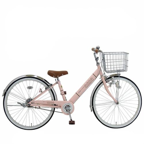 完成品でお届け! 子供用自転車 esse 24インチ 子供 自転車 [ミルキーピンク] 小学生 シンプル 低床フレーム 安全基準BAA適合車 エッセ 大阪府 堺市 完全組立 整備済でお届け
