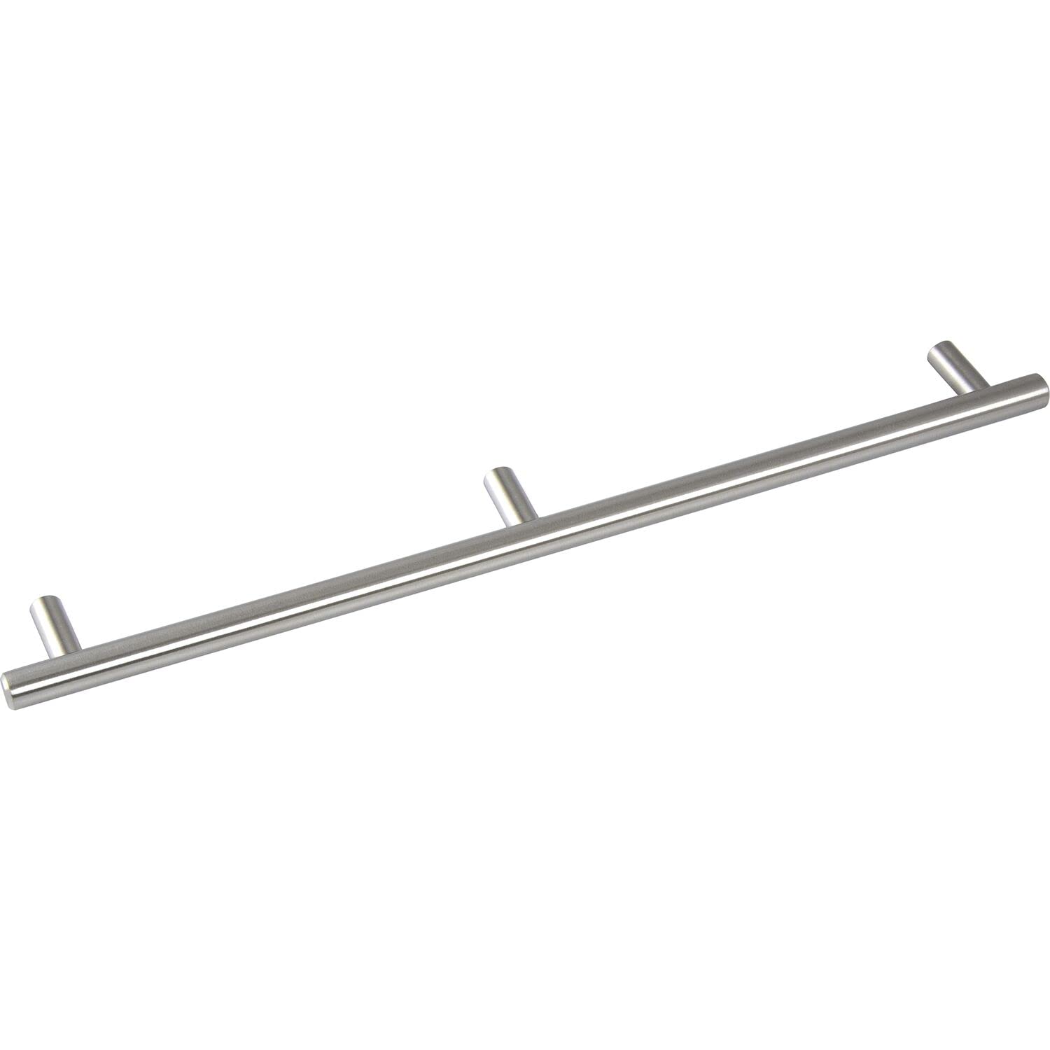 Unbekannt Grimme Enija 8569210860 Basic Cupboard Handle (Barell) Diameter 12 mm Width 900 mm Bar Handle Brushed Stainless Steel Silver Hole Spacing 860 mm