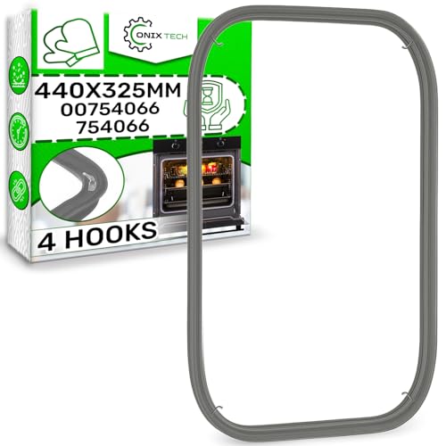 Caoutchouc Joint Four 440 x 325 mm - 4 Crochets - avec le Code Original 00754066 00658558 pour Bosch pour Balay - Garantie de 5 Ans - ONIX TECH