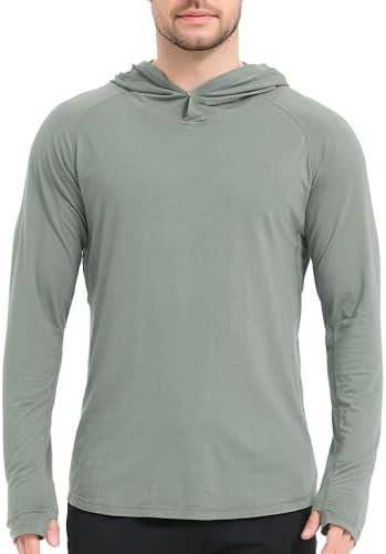 netdraw Men's Ultra-Soft Bamboo Viscose Hoodie Shirt UPF 50+ Sun ...
