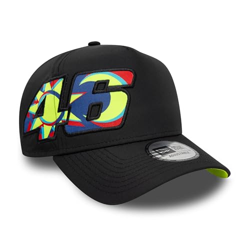 New Era VR46 Valentino Rossi Cappellino Baseball Ufficiale Moon Sun Camion E-Frame Nero Giallo Neon Regolabile, Nero, Taglia Unica