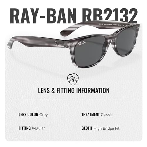 Image of Ray-Ban RB2132 NEW WAYFARER COLOR MIX Sunglasses w /Official Eyewear Kit