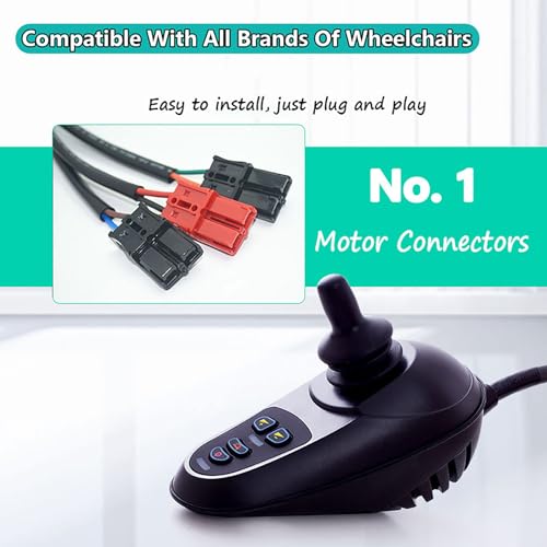 Joystick Controlador de silla de ruedas, manual de instrucciones LED, resistente al agua, 4 teclas para sillas de ruedas eléctricas de 24 V CC, accesorios de joystick