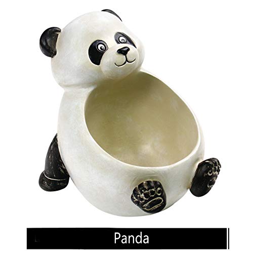 Calunce Cute Panda Succulent Pots with Drainage Creative Cartoon Home Decoration Succulent Vase Flower Pots/Resin Plant Pot