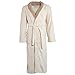 Produktbild CelinaTex Nevada Bademantel Damen Herren XL Creme weiß beige Mikrofaser Saunamantel Coral Fleece Morgenmantel