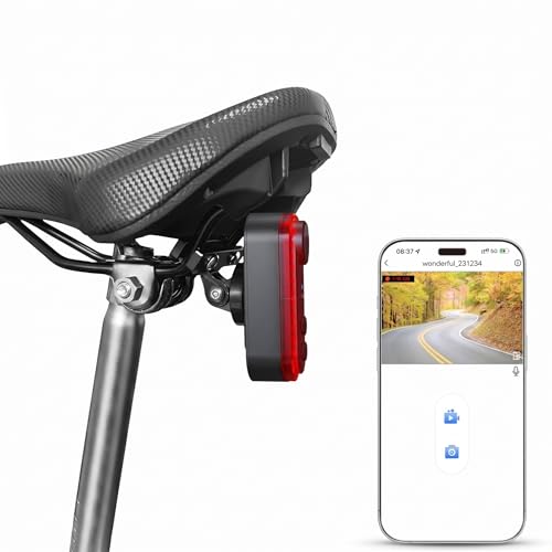 Feu arrière pour vélo avec caméra de recul 150 degrés grand angle Dpofirs pour cycliste