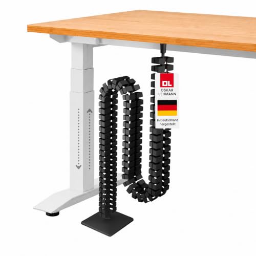 OL Oskar Lehmann Kabelführung eckig Kuba Slim Line Länge: 1260 mm Kabelschlauch schwarz