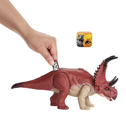 Jurassic World Toys Dominion Wild Roar Diabloceratops Dinosaur Action Figure Toy With Sound & Attack Action, Plus Downloadable App & Ar #TOP3