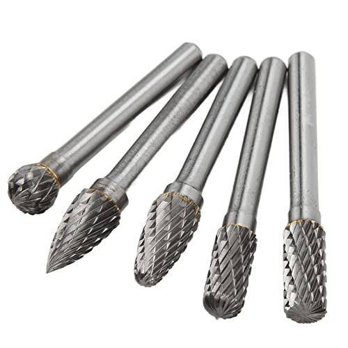 Set 5 piezas fresas rotativas carburo tungsteno 6x10mm miniatura 3