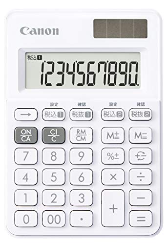 Amazon | キヤノン カラフル電卓 LS-100WT-SW 10桁 ミニミニ卓上
