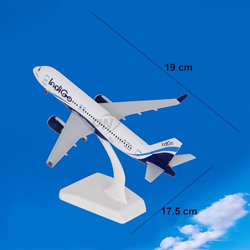 Image of Big Size Indigo Airways Airlines A320 Landing Gear Wheels Aeroplane Scale Model Die Cast Metal Aircraft Highly Detailed Replica Gift 19 Cm (Indigo Airways)