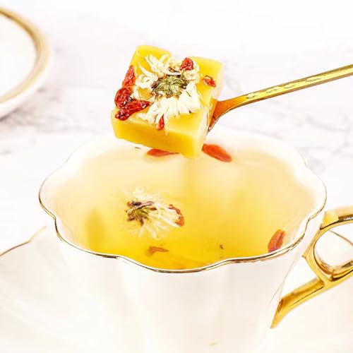 Chrysanthemum Goji Rock Sugar Tea 10.58 Oz/300g Individual Packing Rock Sugar Cubes With Chrysanthemum Sweet Flavor With Floral Amora - Image 6