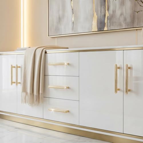 4 Pack Gold Cabinet Pulls , Luxury Crystal Drawer Knobs, Modern Handles by POZEAN - Used condition - Image 2