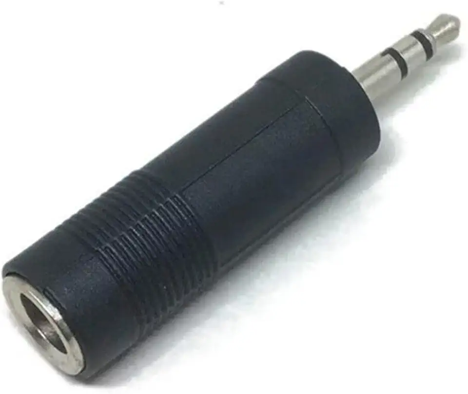 Adaptador Plug Conector P10 Fêmea Para P2 Macho Mono Estéreo Auxiliar Som Multifuncional PREMIUM ONYK