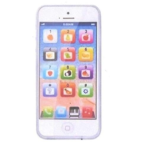 NMIT RECHARGEABLE MY FIRST TABLAT PHONE KIDS CHILDREN EDUCATIONAL LEARNING 123 TOY GAME LEARNING PHONE Rechargeable Micro USB Port BLACK Cover
