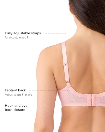 Image of Wacoal Women's Retro Chic Unlined Mesh Full Coverage Underwire Bra, 855186