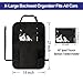 ALTITACO Car Seat Protector + X-Large Rear Back Seat Organizer with iPad and Tablet Holder, Universal Car Seat Saver Cover Pad & Backseat Waterproof Kick Mat Protectors, Travel Accessories Organizer