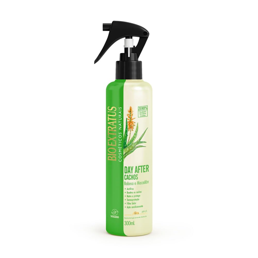 Bio ExtratusLinha Cachos (Babosa e Macadamia) - Day After 300 Ml - (Wavy (Aloe Vera and Macadamia) Collection - Day After 10.14 Fl Oz)