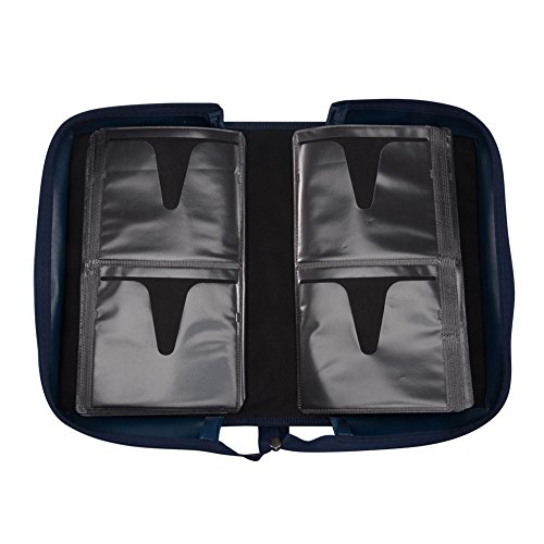 128 Capacity Cd/Dvd Case Wallet, Storage,Holder,Booklet By Rekukos（Blue） #TOP3