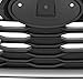 KARPAL Front Grille Upper Trim Fit for 2017 2018 2019 Subaru Impreza with Chrome Trim & Silver Outer 4PCS