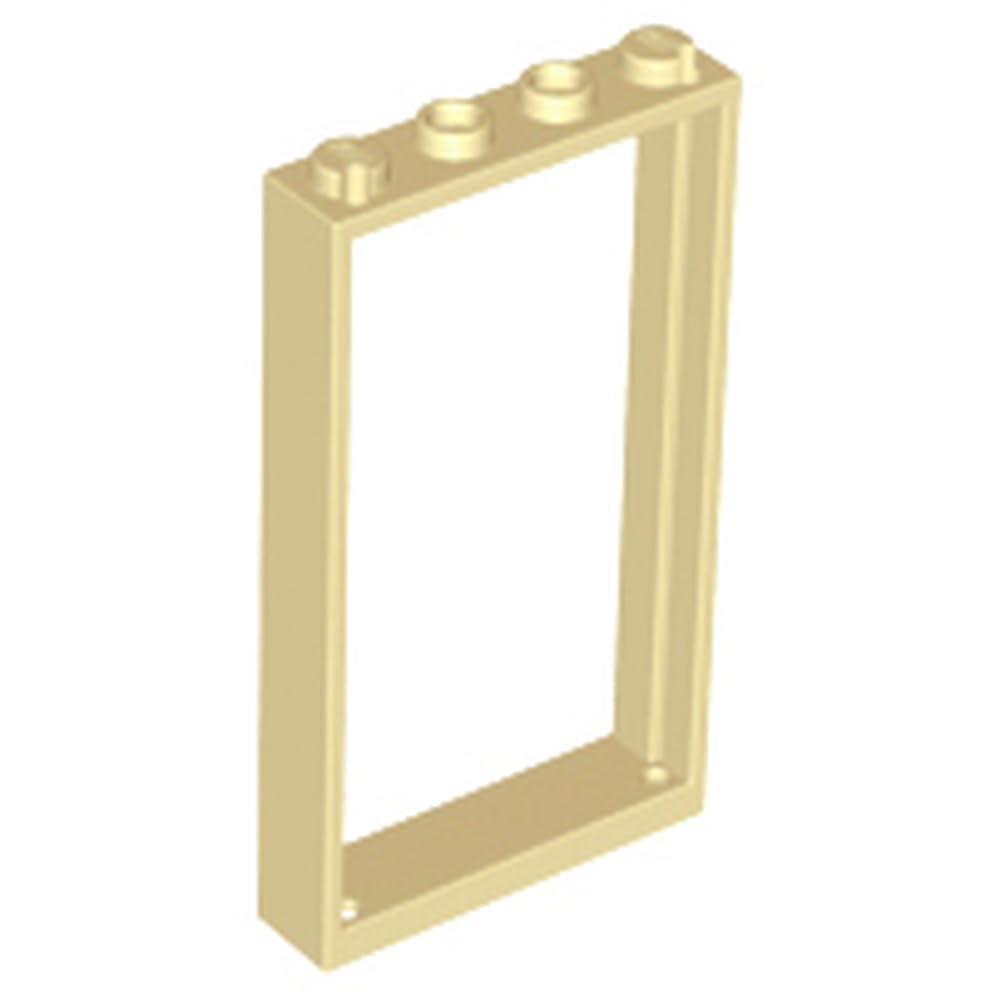 LEGO Door, Frame 1 x 4 x 6 with 2 Holes on Top and Bottom, Part 60596, Choose Your Colour, Part 60596, Choose Your Colour (Tan, 5, count)