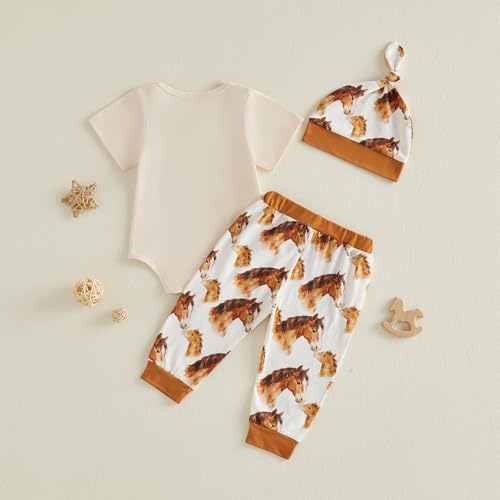 Image of Amnnchya Newborn Baby Boy Clothes Fishing Short Sleeve Romper Shirt Tops Pants Summer Spring Outfits Cute Hat Set