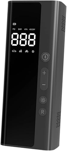 DOITOOL Bomba inflable automática Compresor de aire portátil Bomba de vehículo Pantalla digital Luces LED Tamaño compacto Abs Material fácil de