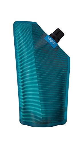 Image of Vapur Portable Flask, Discrete Collapsible Flask With Pour Spout, Enjoy Your Beverage On The Go, Perfect for Tailgates, Cruises, Concerts and Camping, 10 Ounce, Teal, Pack of 1