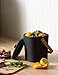 Bamboozle Kitchen Compost Bin – Indoor Countertop Food Composter, Made of Sustainable Bamboo Fiber | Graphite Color